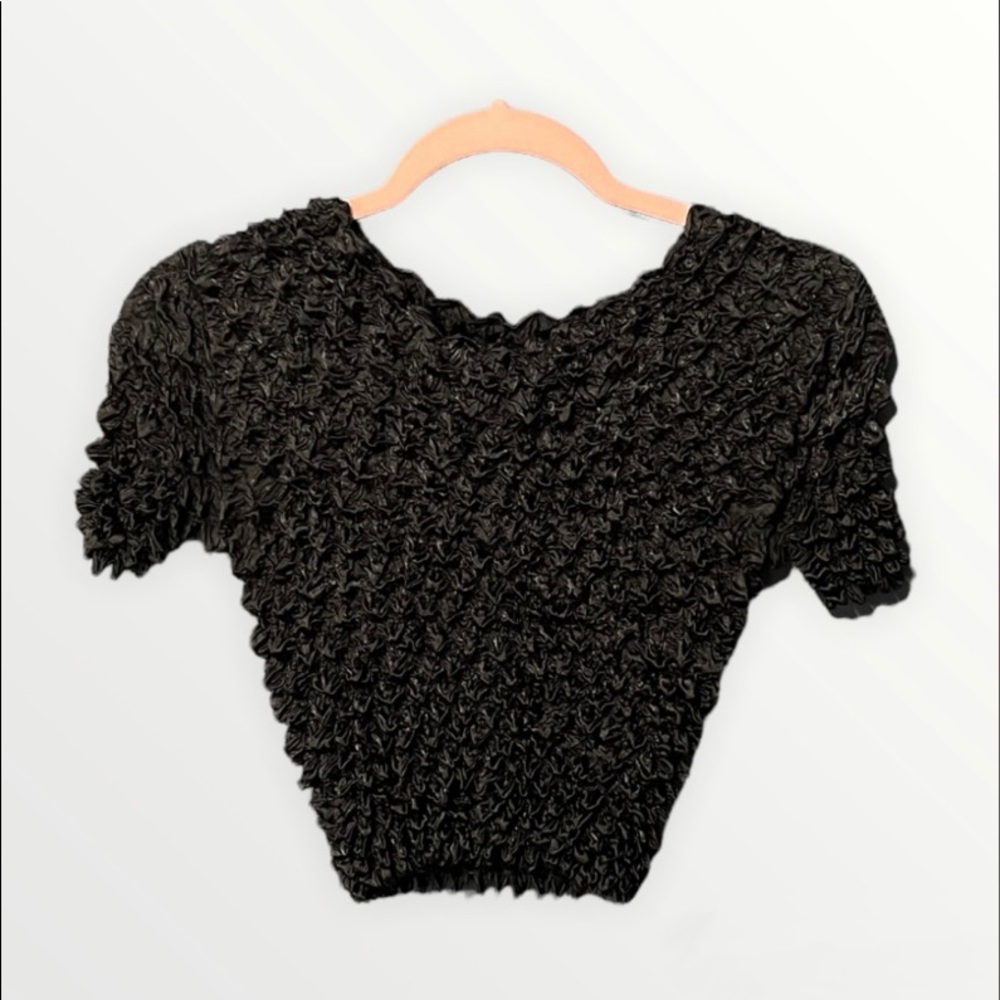 Popcorn Bubble Crinkle Top